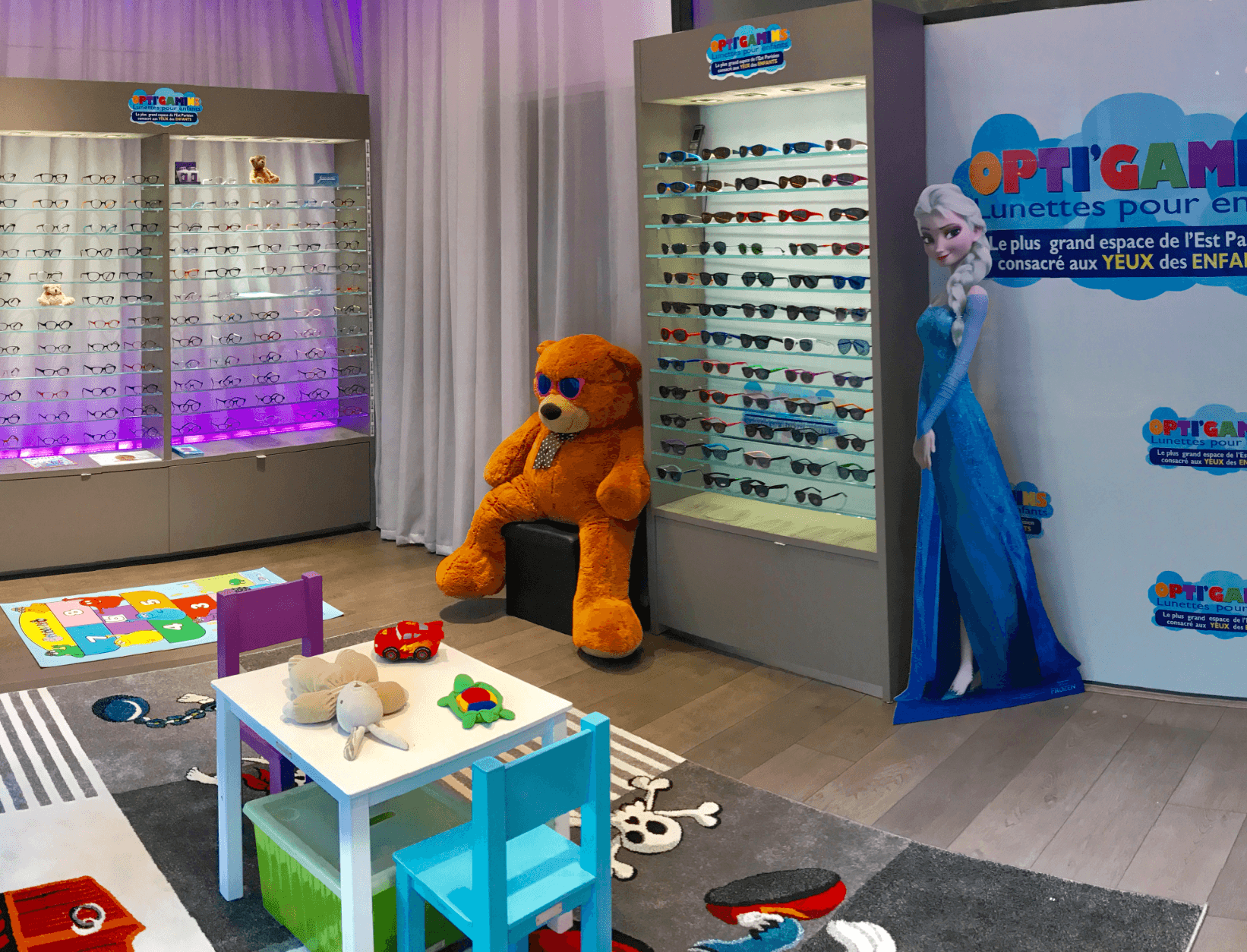 Espace enfant de la boutique Première Optique